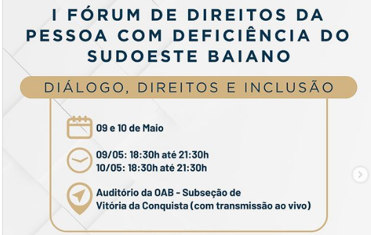 Portal Incluir estará presente no Fórum que discutirá direitos da pessoa com deficiência